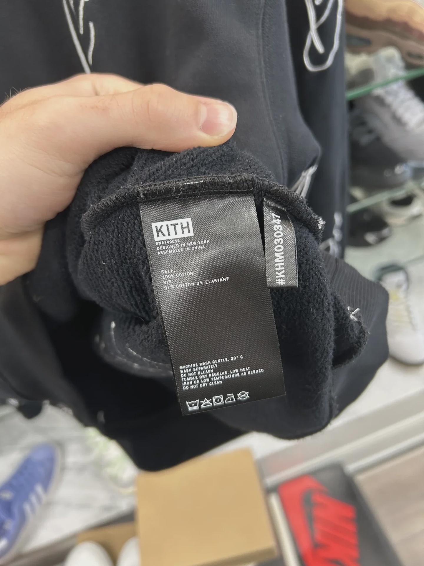 FW21 Kith City Script Hoodie Black • Pre-Owned [2383] - photo 4