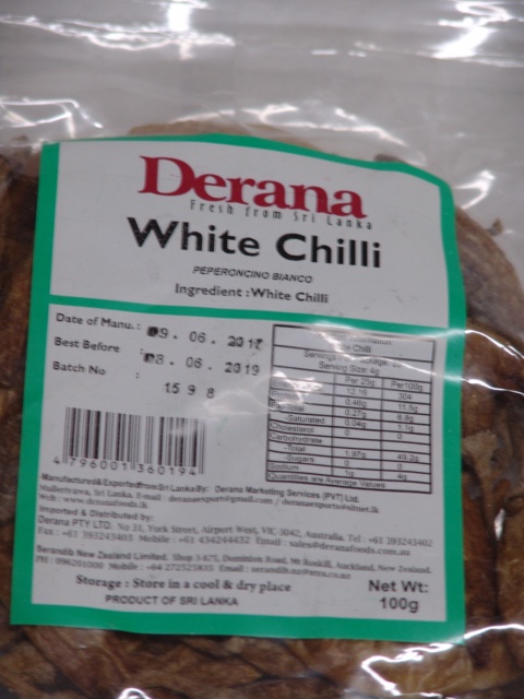 Derana White Chillie 100g