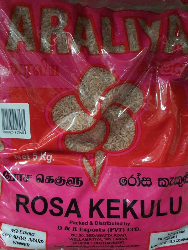 Araliya Rosa Kekulu Rice 5kg
