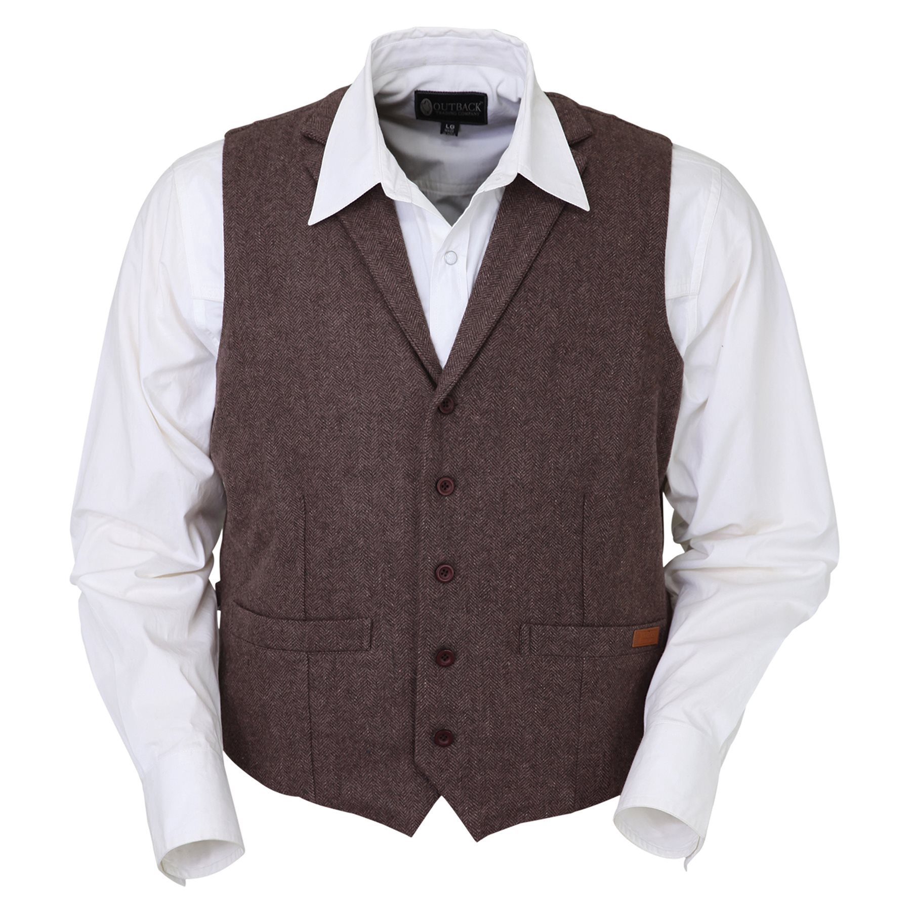 Outback Trading Men's 'Jessie' Wool Vest | Men's Outerwear | Pakenham ...