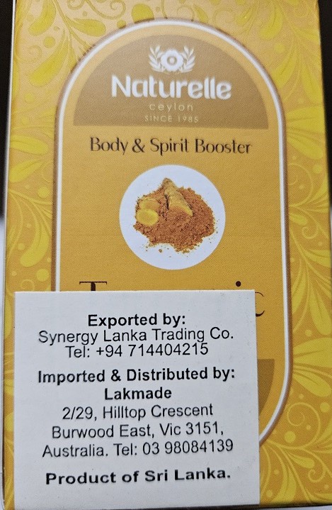 Naturelle Tumeric Capsules 60