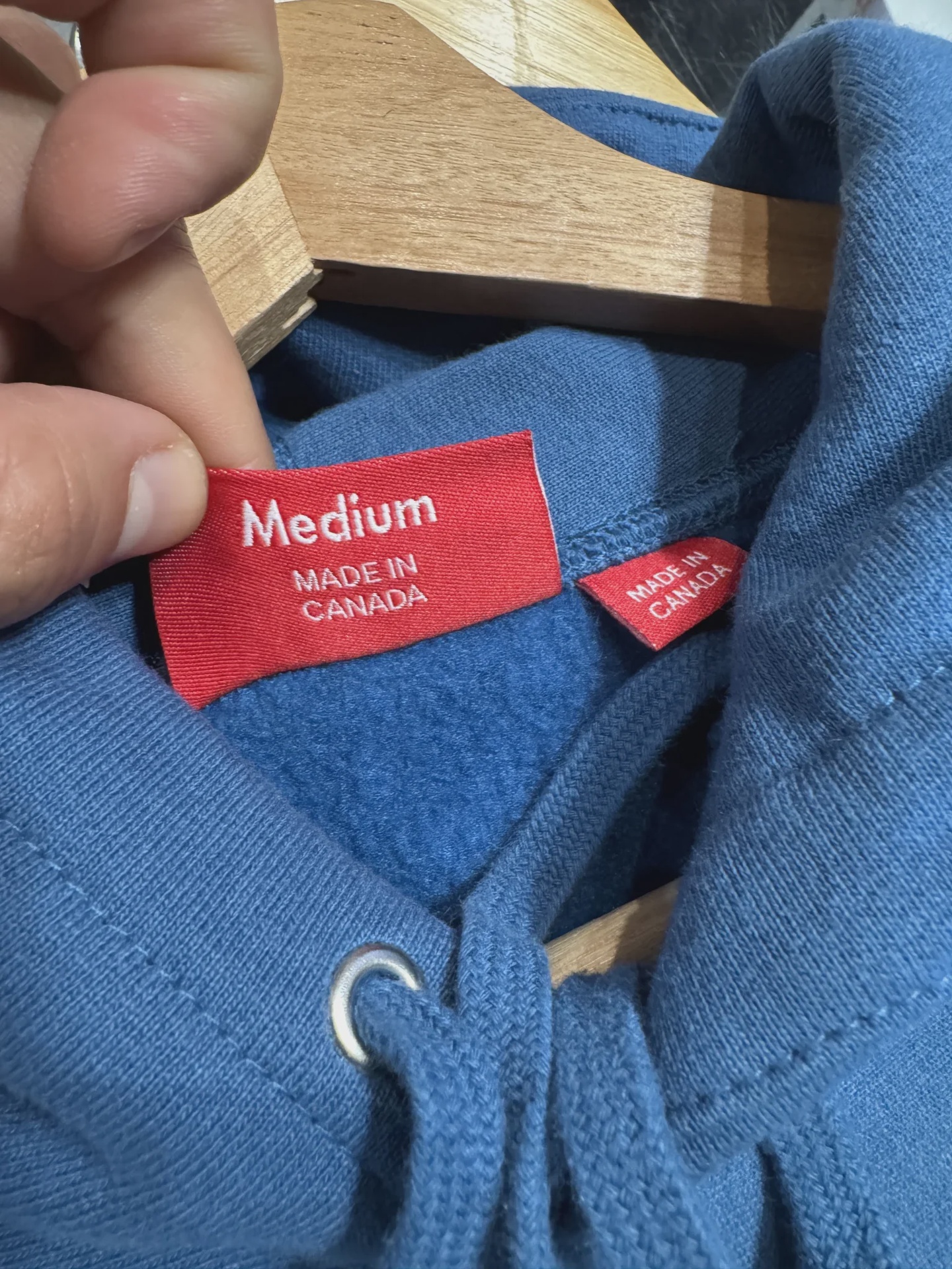 Supreme Box Logo Hooded Sweatshirt (FW23) Blue  • Pre-Owned [8356] - photo 3