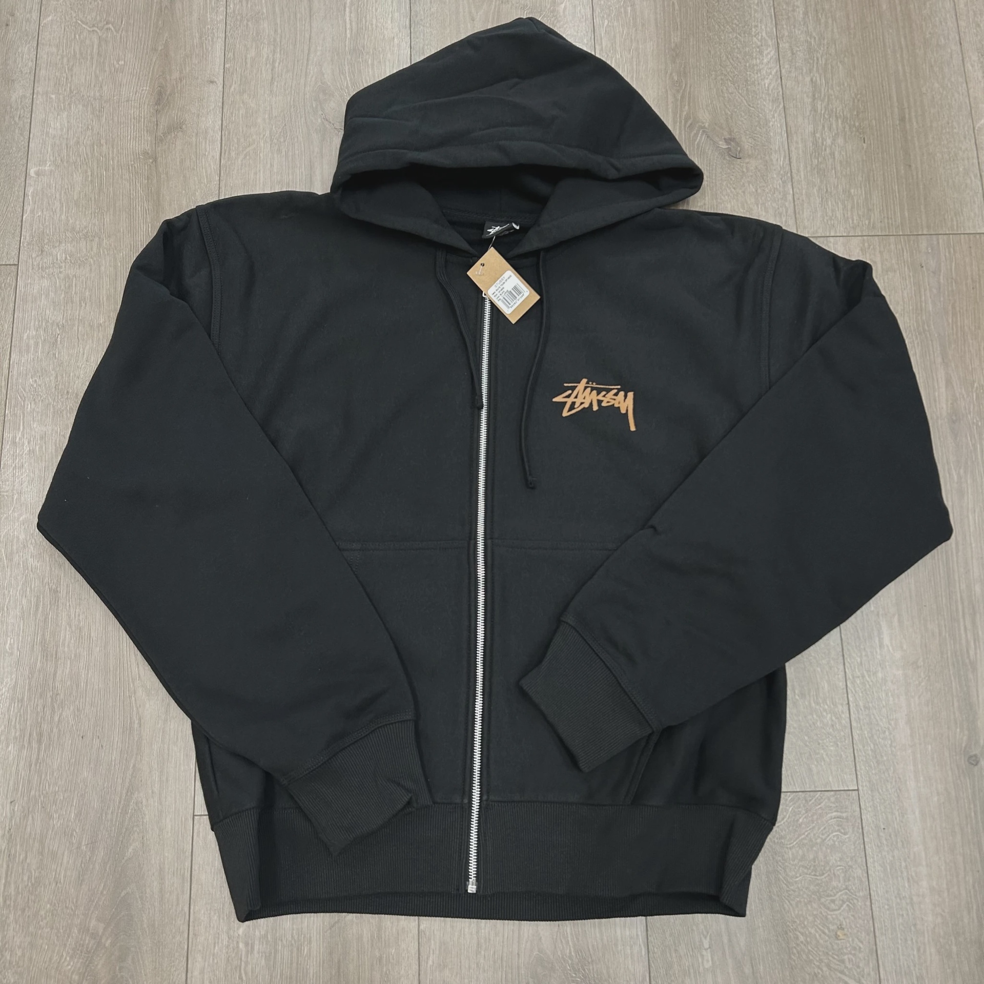 Stussy skate tough zip up hoodie black  • Brand New [0059]