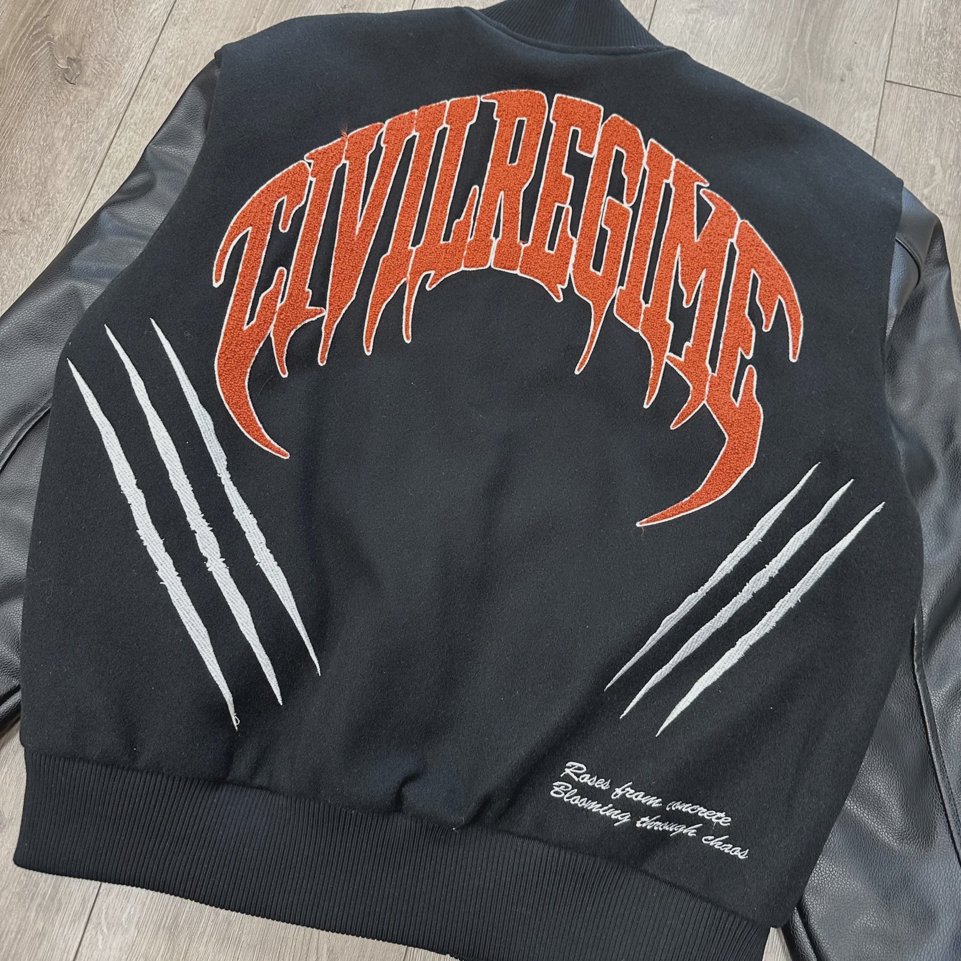 Civil Regime x Marvel X-Men '97 Wolverine Slash Varsity Bomber Jacket. • Brand New [5468] - photo 2