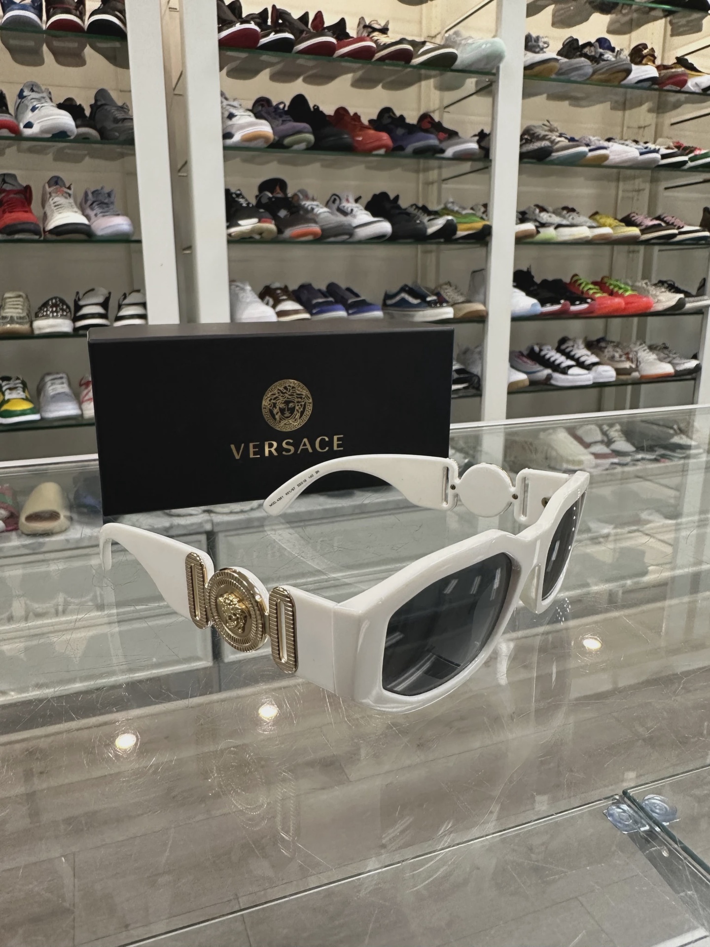 Versace Club Sunglasses White • Pre-Owned [9523]