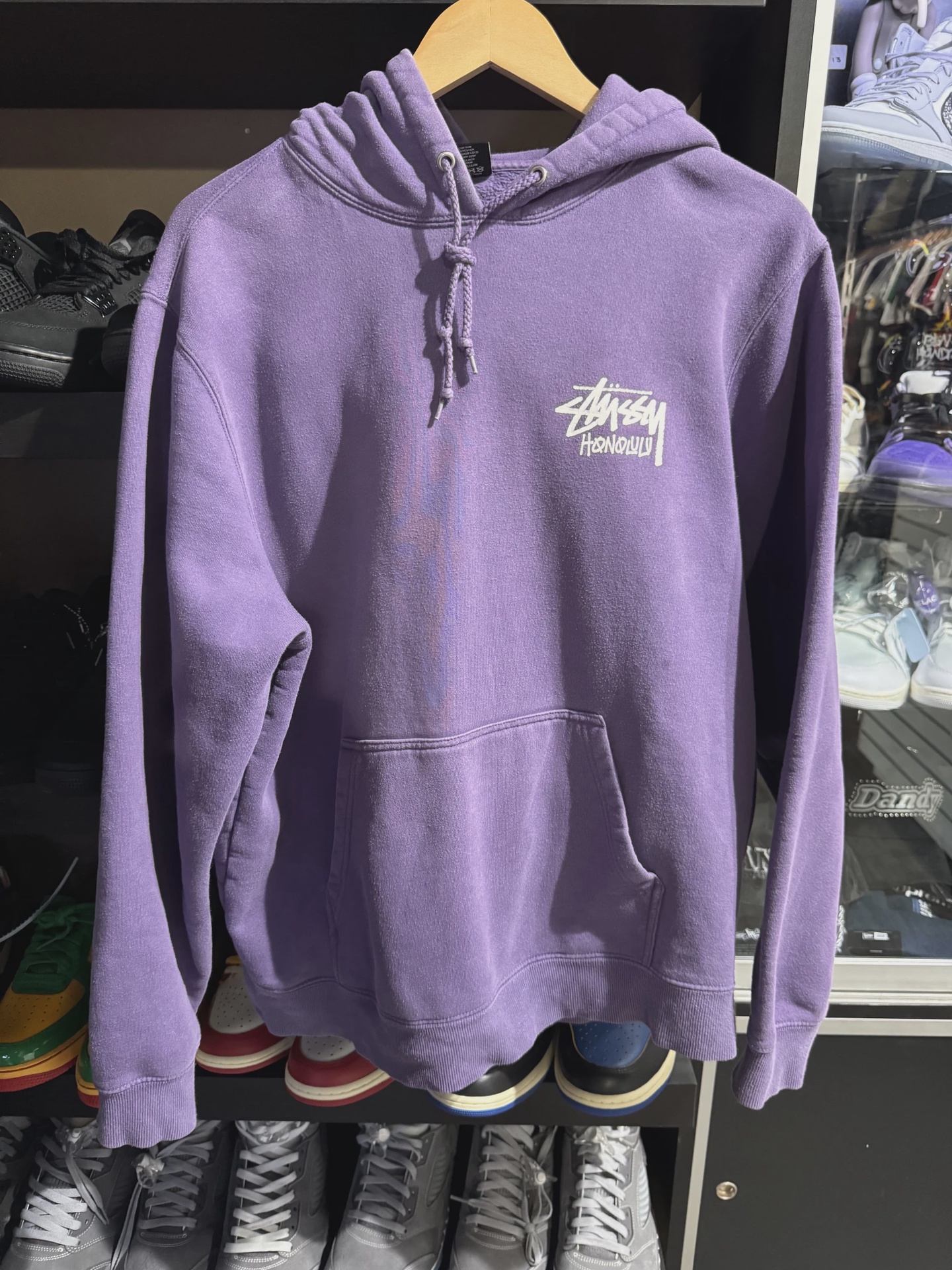 Stussy Purple Honolulu Hoodie size M • Pre-Owned [7523] 3