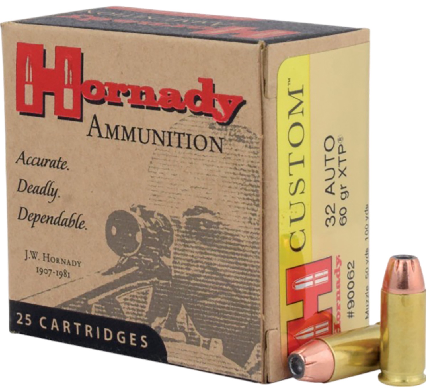 Hornady 32 ACP 60 Grain JHP Box Of 25