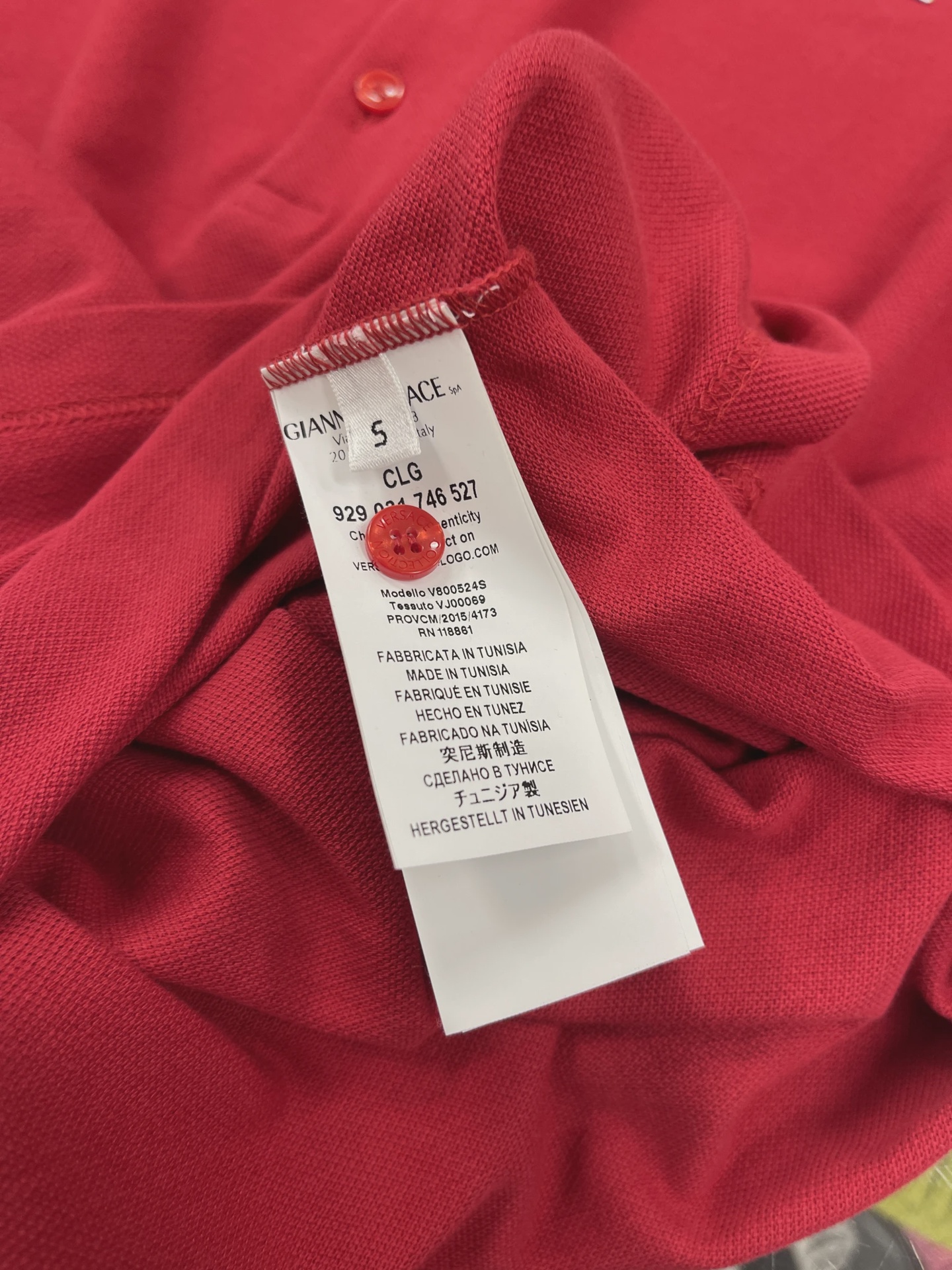 Versace Medusa Logo Embroidered Polo Shirt red • Brand New [1507] 3