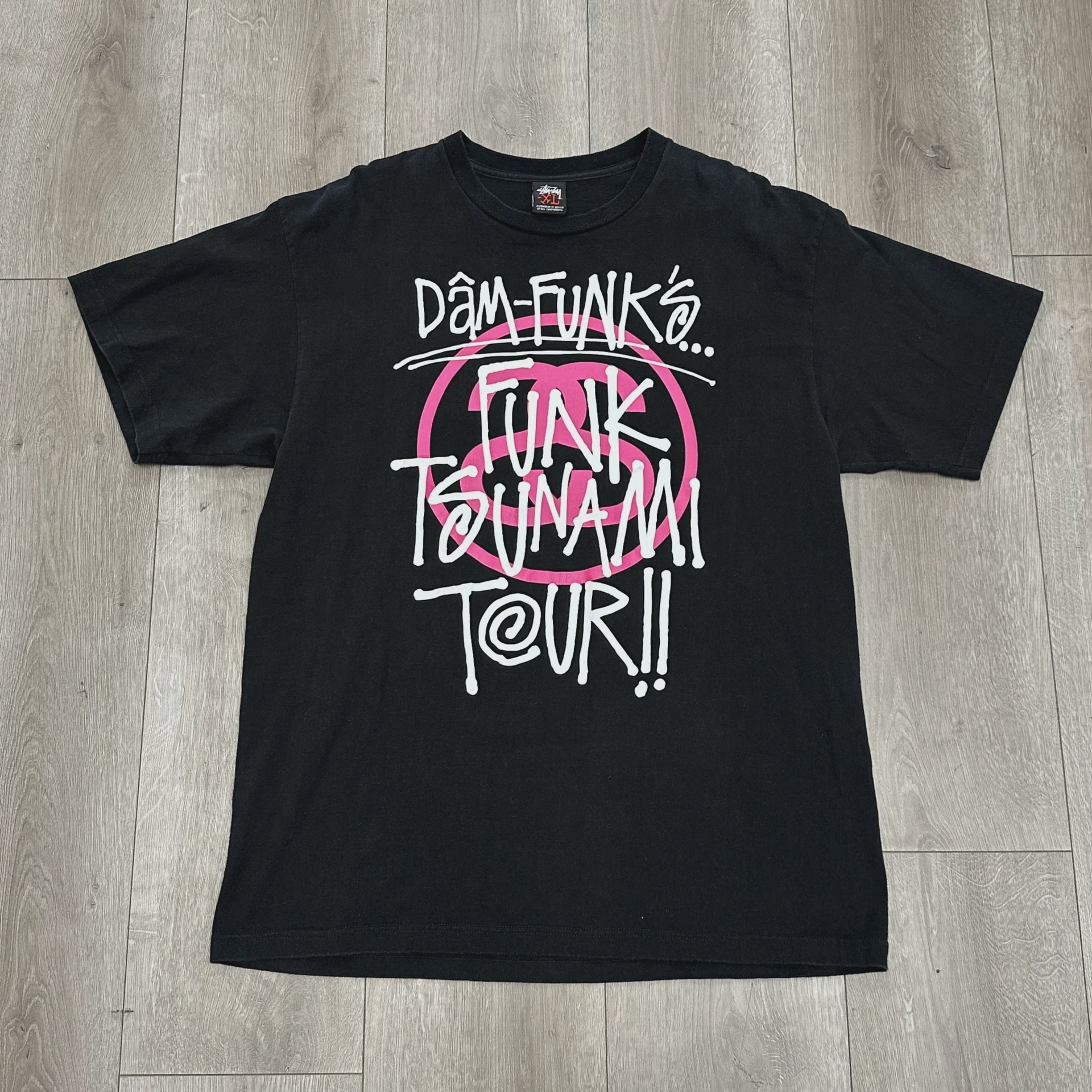 Stussy 2009 Stüssy x Dam-Funk "Funk Tsunami Tour" tee - Size XL