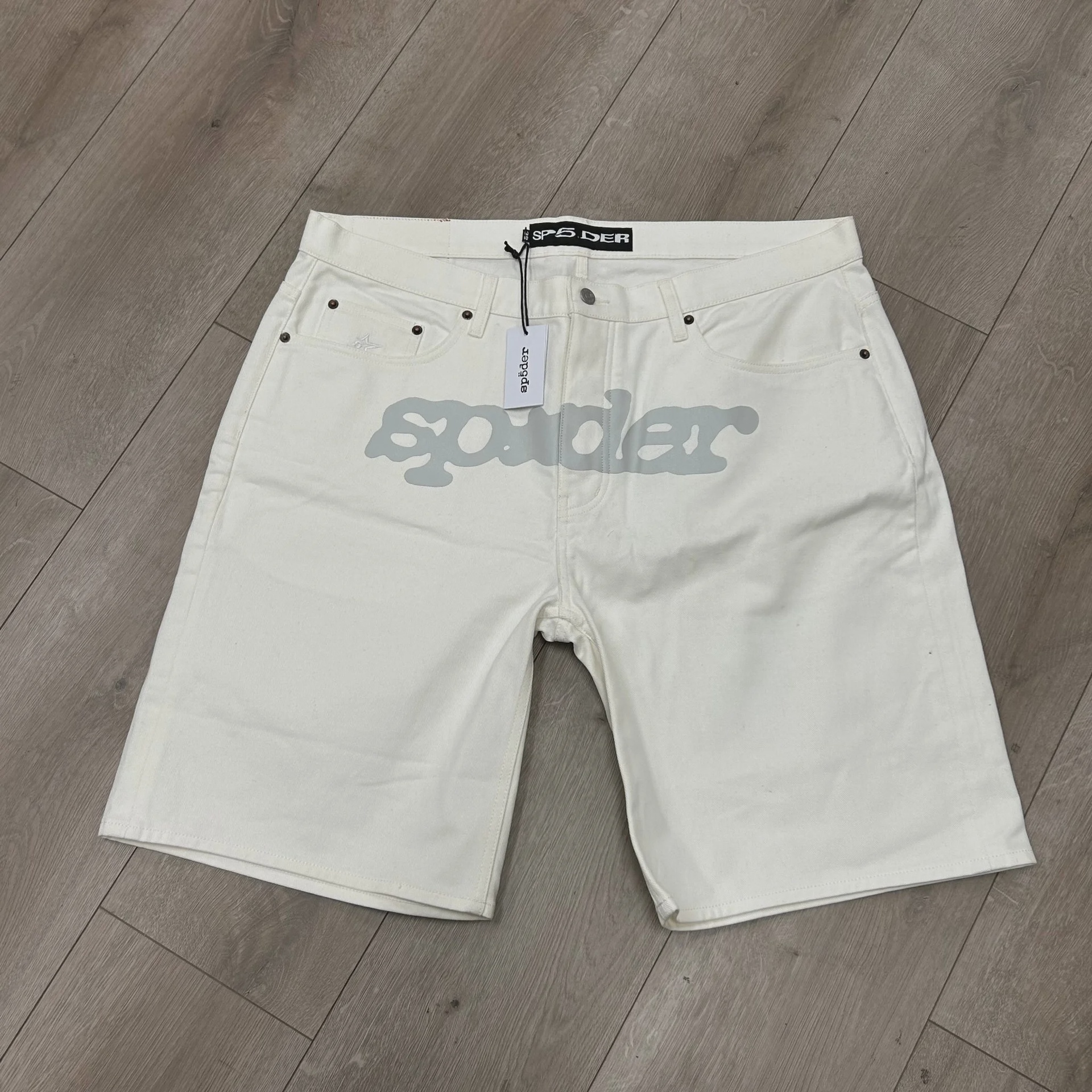 Sp5der Sp5der white shorts - Size 38