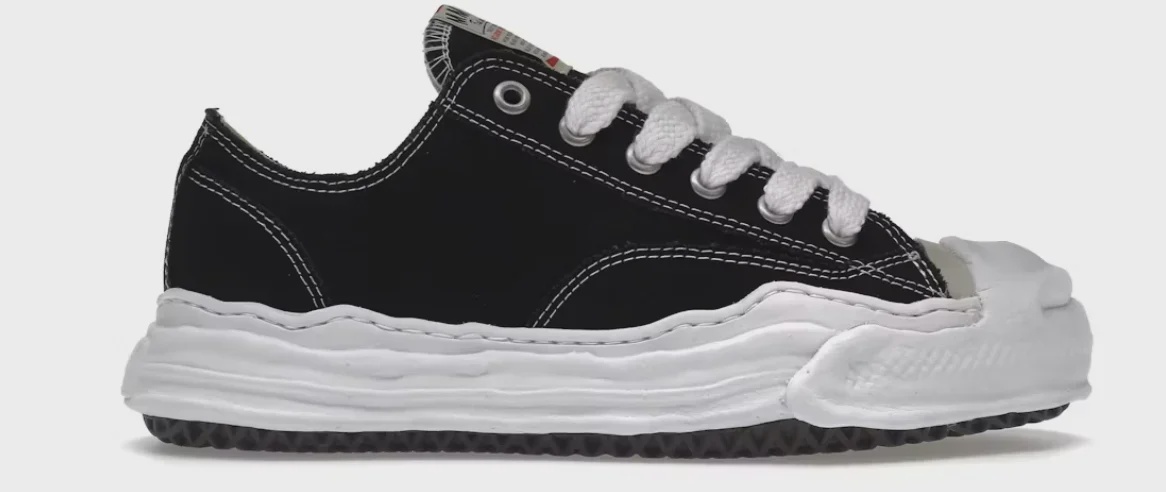 Maison Mihara Yasuhiro Maison Mihara Yasuhiro Hank OG Sole Canvas Low Black - Size US M 7