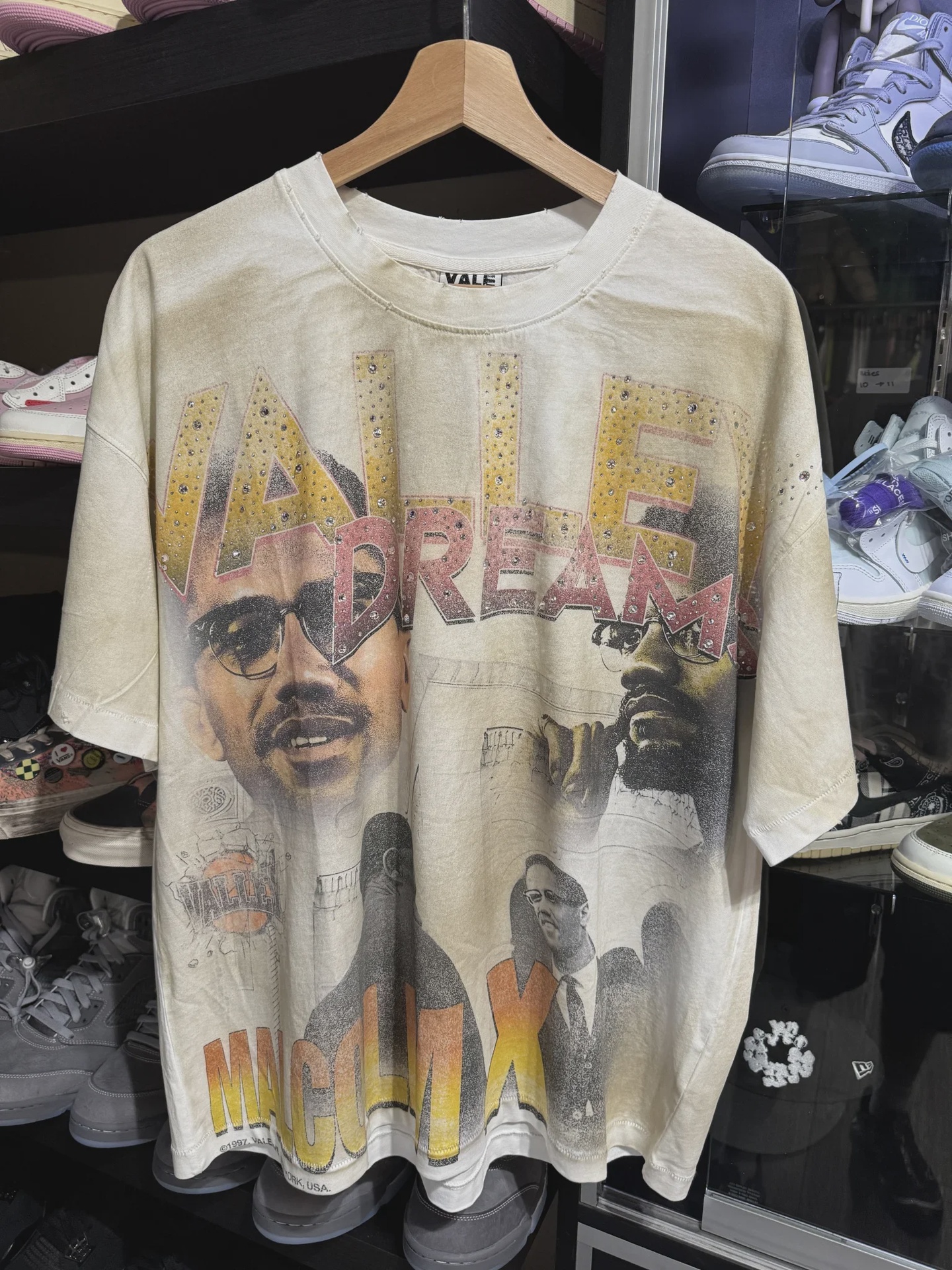 Vale Vale Malcolm X White Tee - Size M