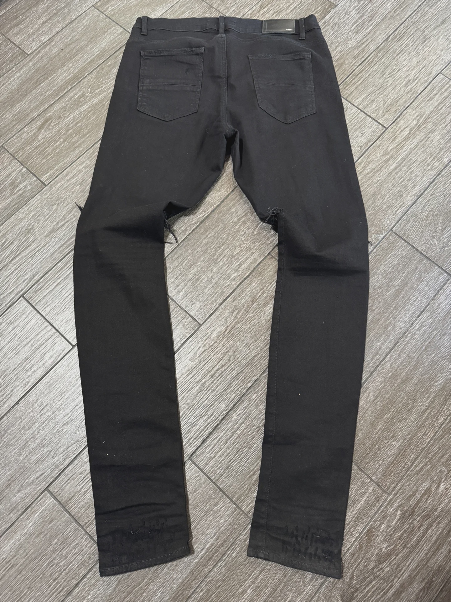 Amiri Distressed Black Skinny Denim 36 • Pre-Owned [2276] - photo 2