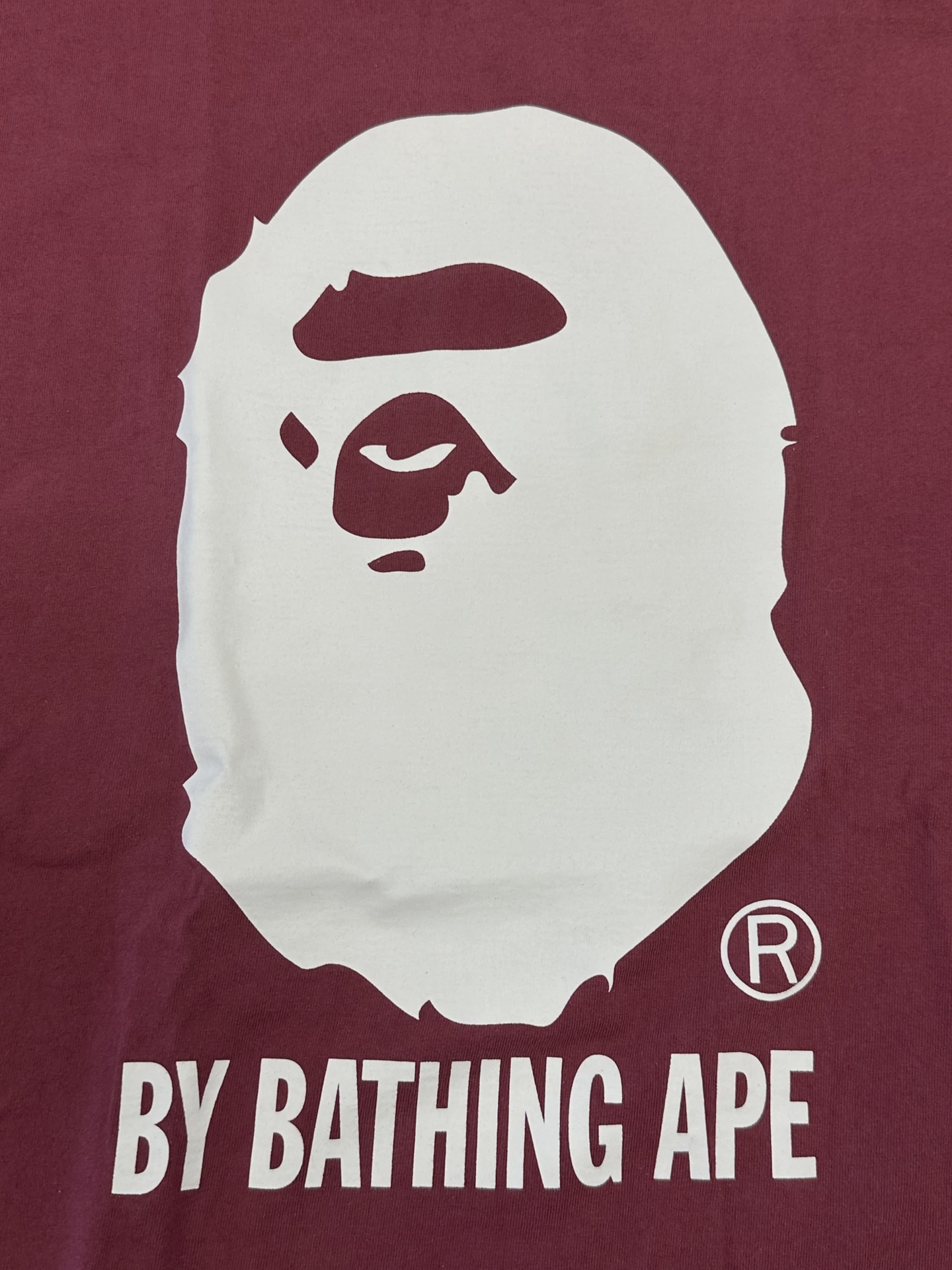 Bape By Bathing Ape Maroon Tee • Pre-Owned [6090] - photo 2