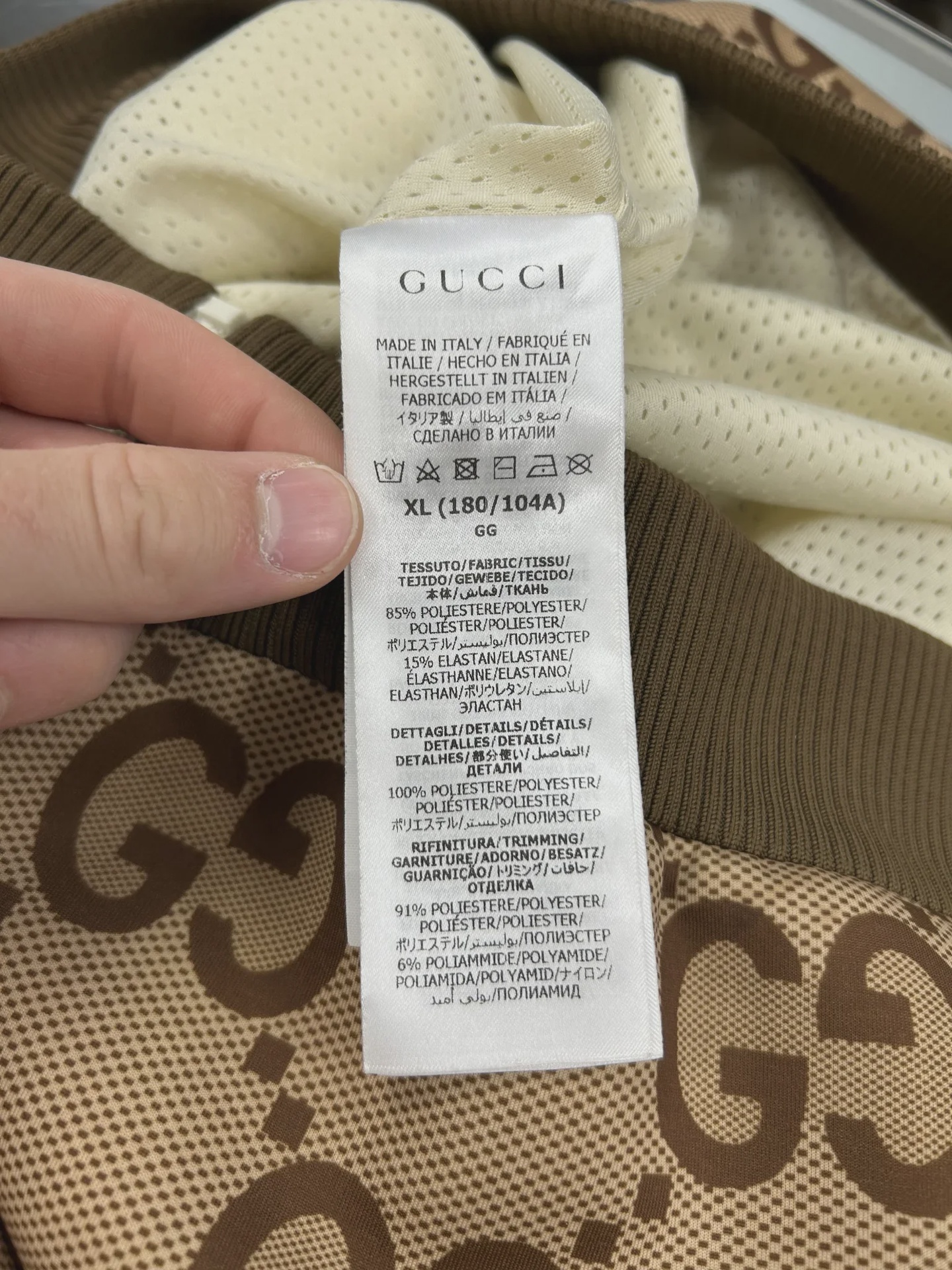 GUCCI Jumbo GG Zipped Hoodie • Pre-Owned [7596] - photo 9