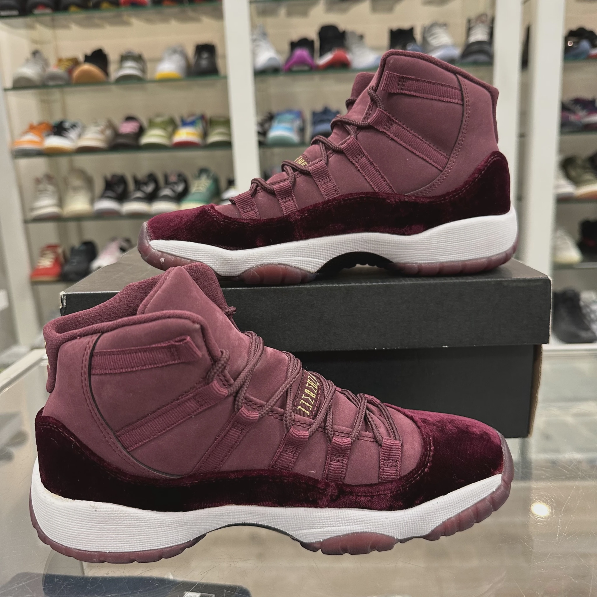 Air Jordan 11 Retro Heiress Night Maroon (Grade School) • Pre-Owned [4273] 7