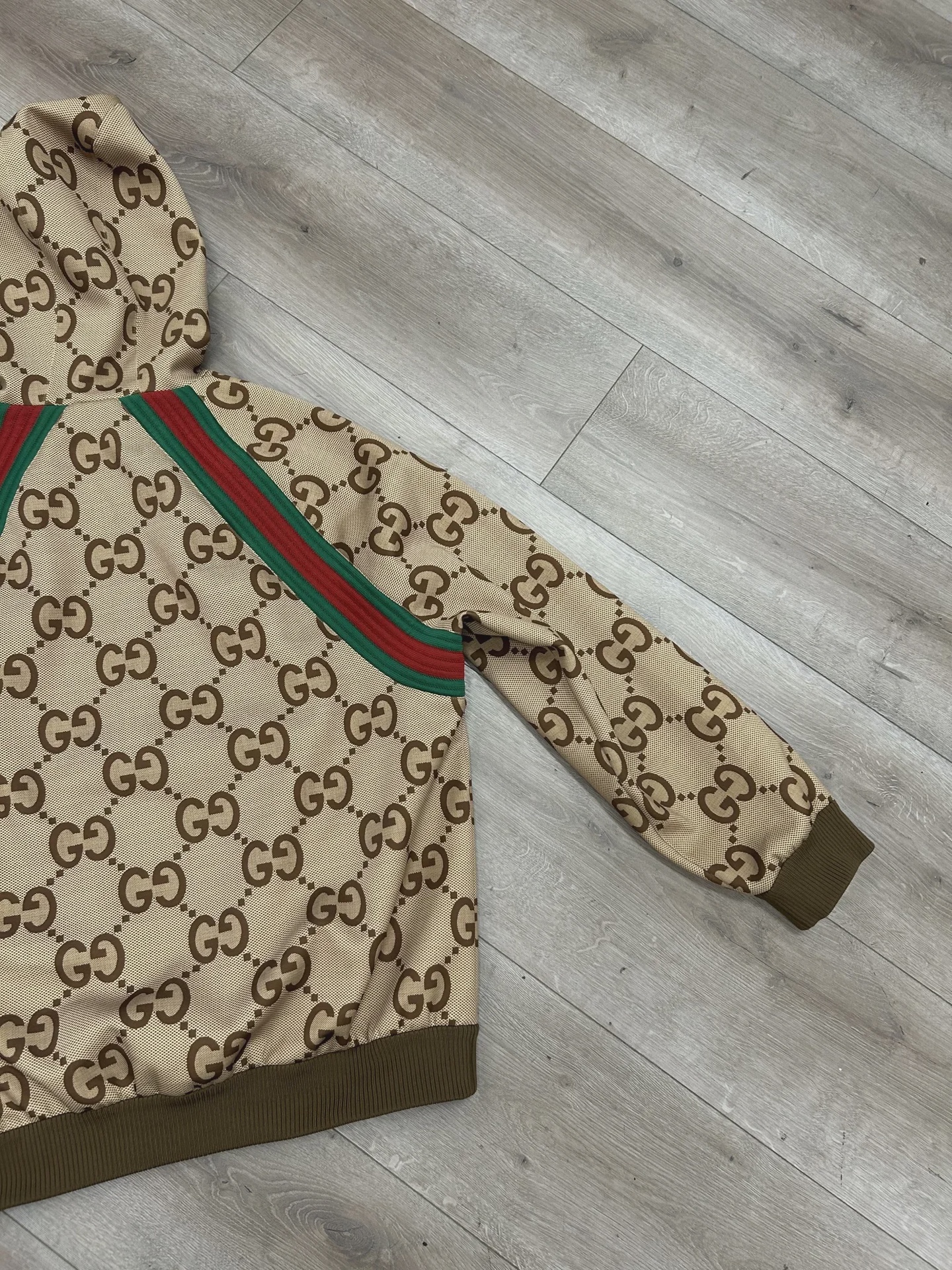 GUCCI Jumbo GG Zipped Hoodie • Pre-Owned [7596] - photo 8