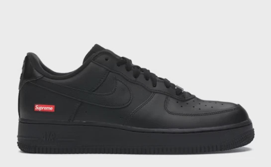 Nike Air Force 1 Low Supreme Black • Brand New [6376]