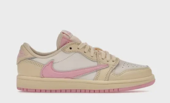 Nike Jordan 1 Retro Low OG SP Travis Scott Shy Pink (PS) - Size US Y 3