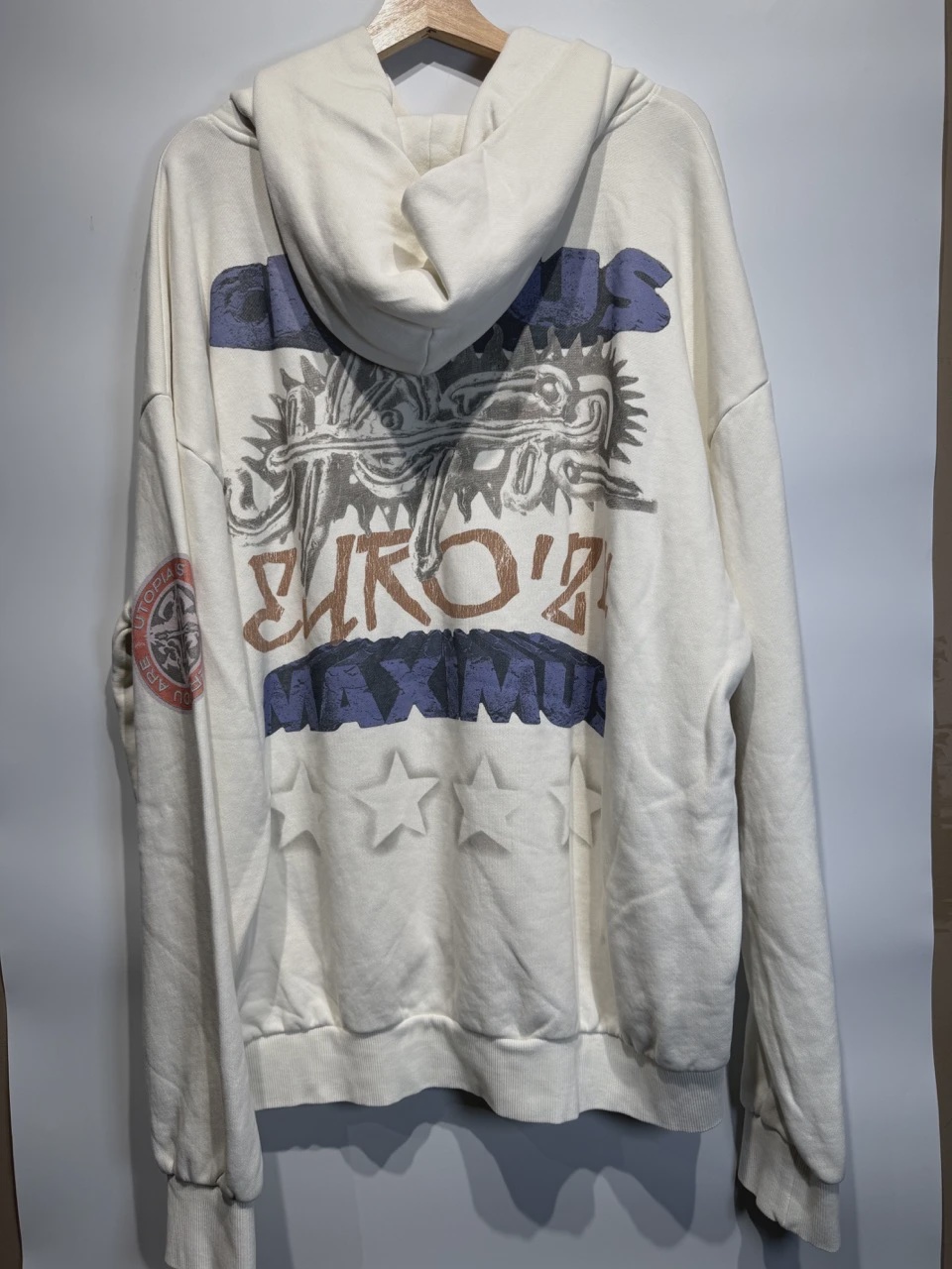 Cactus Jack by Travis Scott Circus Maximus Europe Tour 2024 Hoodie 'White' • Brand New [7436] 2