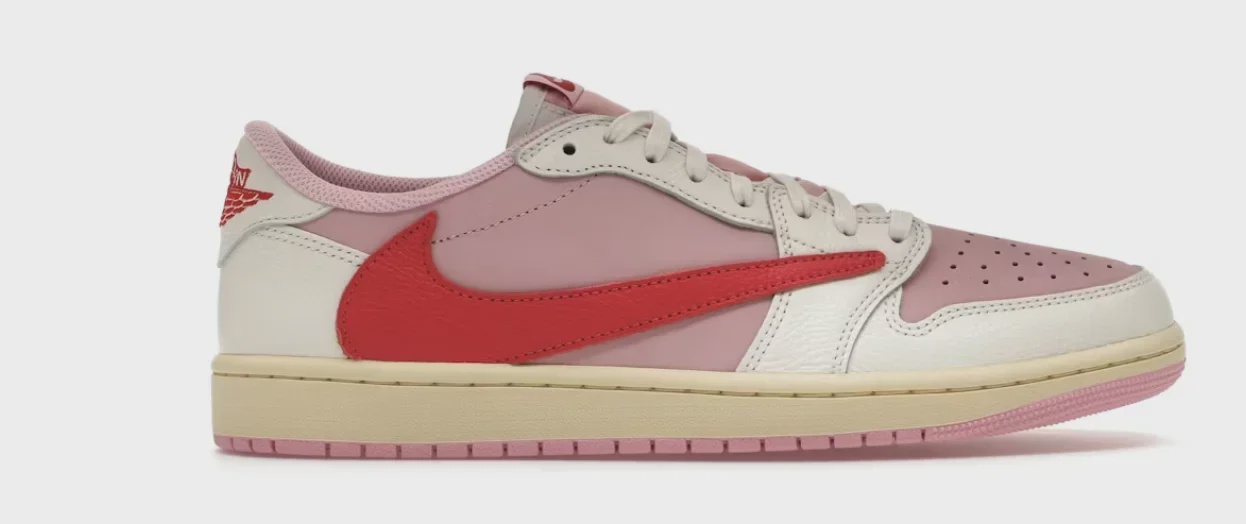 Jordan Jordan 1 Retro Low OG SP Travis Scott Shy Pink - Size US M 11
