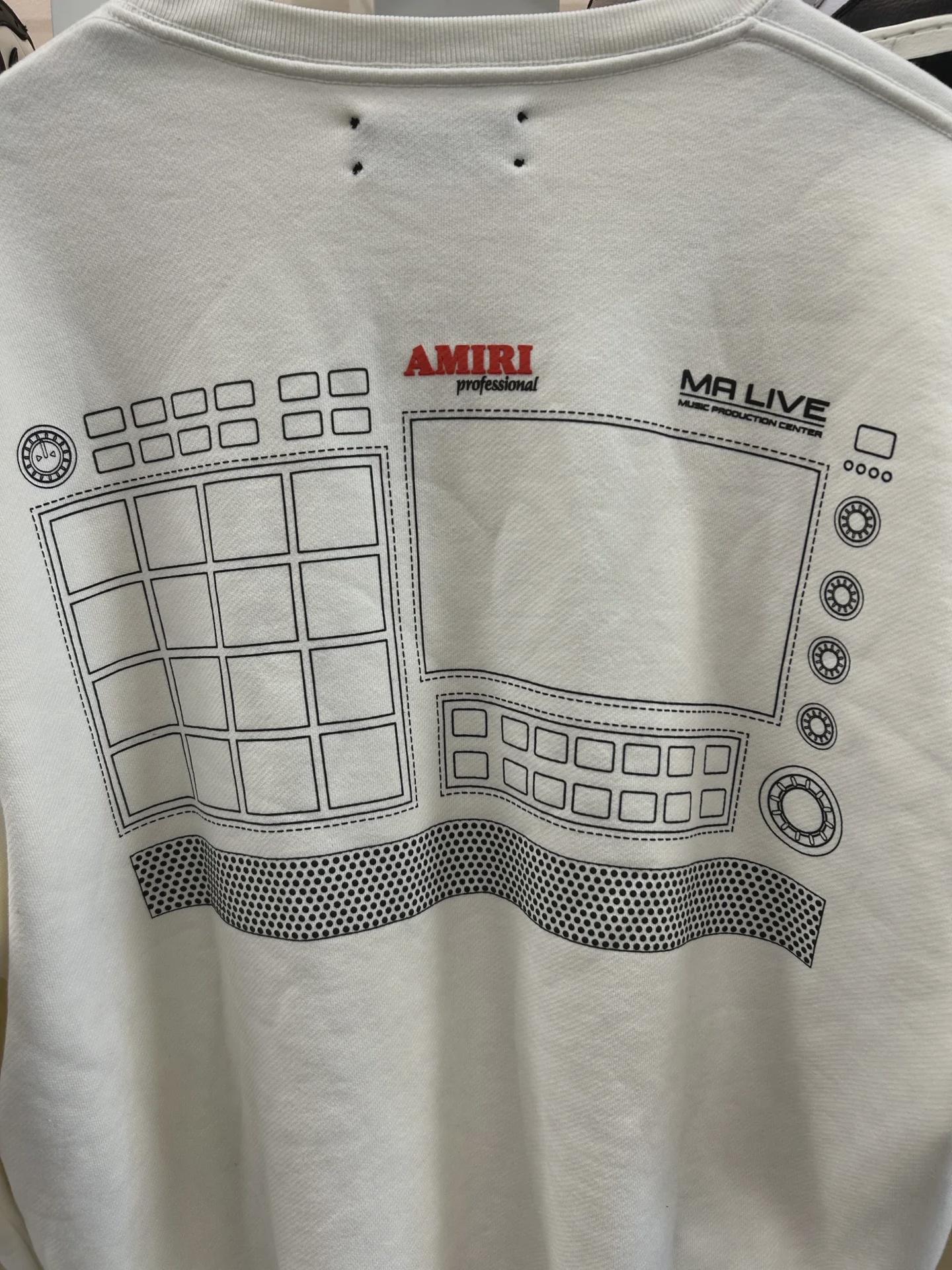 AMIRI "MA LIVE" Music Production Center Crewneck Sweatshirt • Pre-Owned [5597] - photo 4