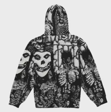 Supreme The Misfits Zip Up Hooded Sweater Black • Brand New [9920] 2