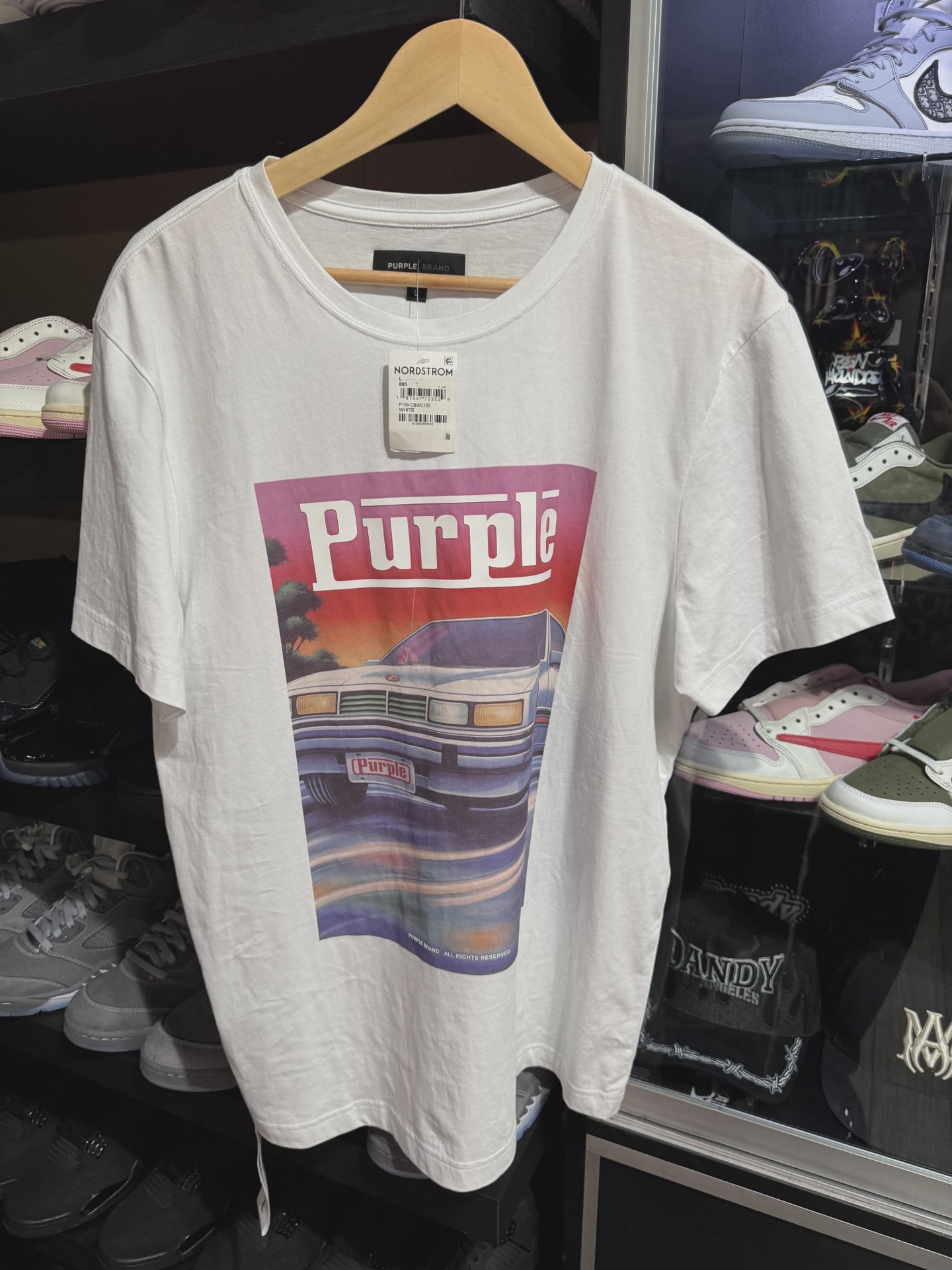 Purple Brand Tee White sz L • Brand New [3084]