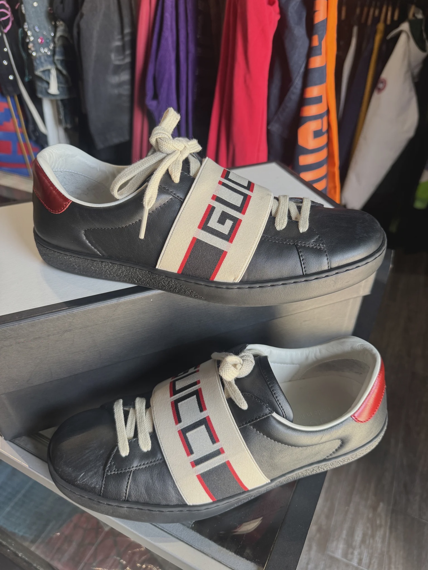 Gucci Gucci Black Ace - Size US M 8