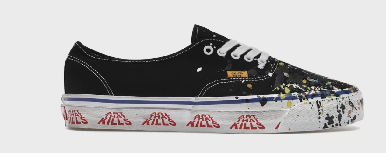 Vans Vans Authentic Reissue 44 Gallery Dept. Art That Kills Black - Size US M 6