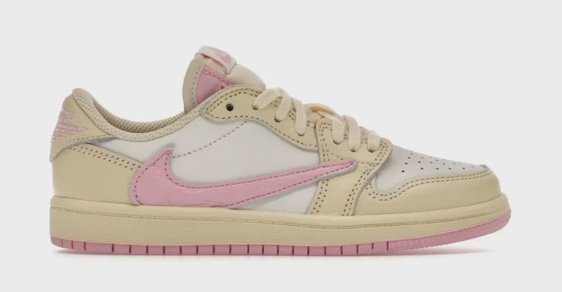 Jordan Jordan 1 Retro Low OG SP Travis Scott Shy Pink (PS) - Size US Y 2