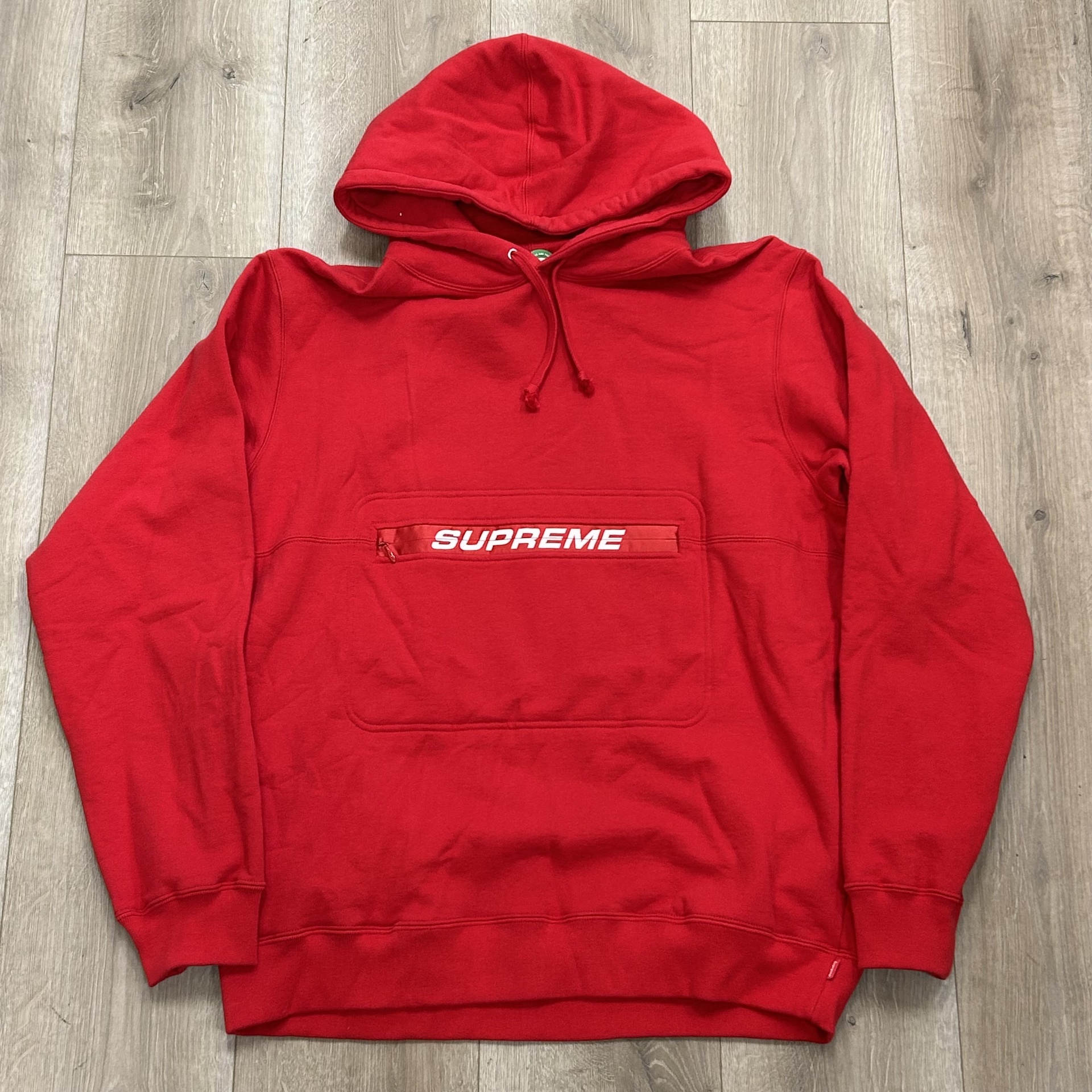 SS19 Supreme Zip Pouch Hooded Sweatshirt - New