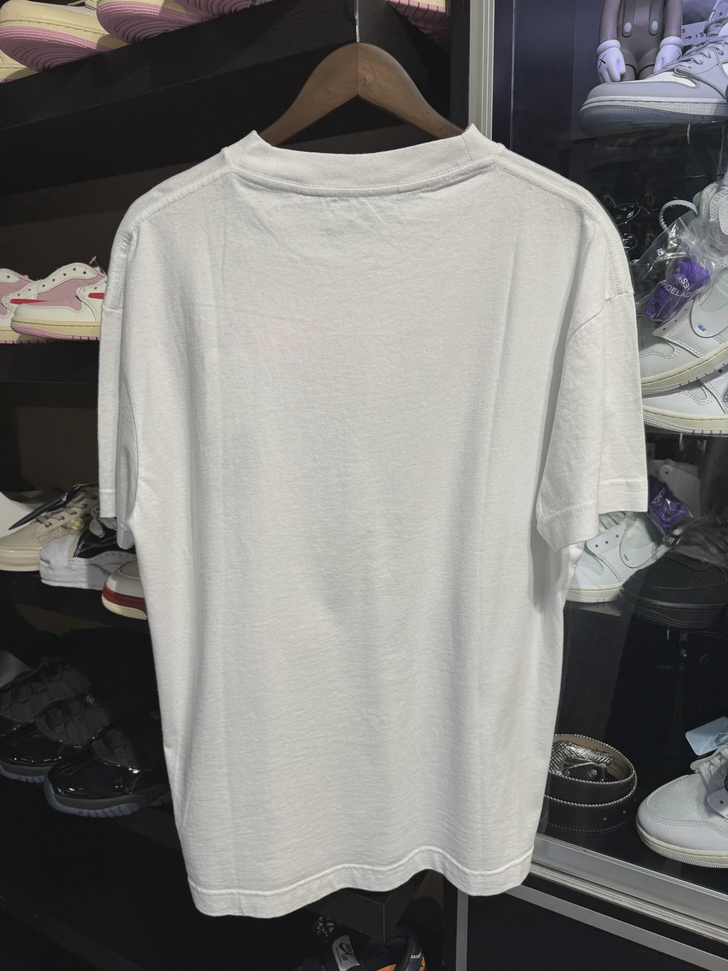 Palm Angels Pink Logo White Tee XL • Brand New [9047] - photo 2
