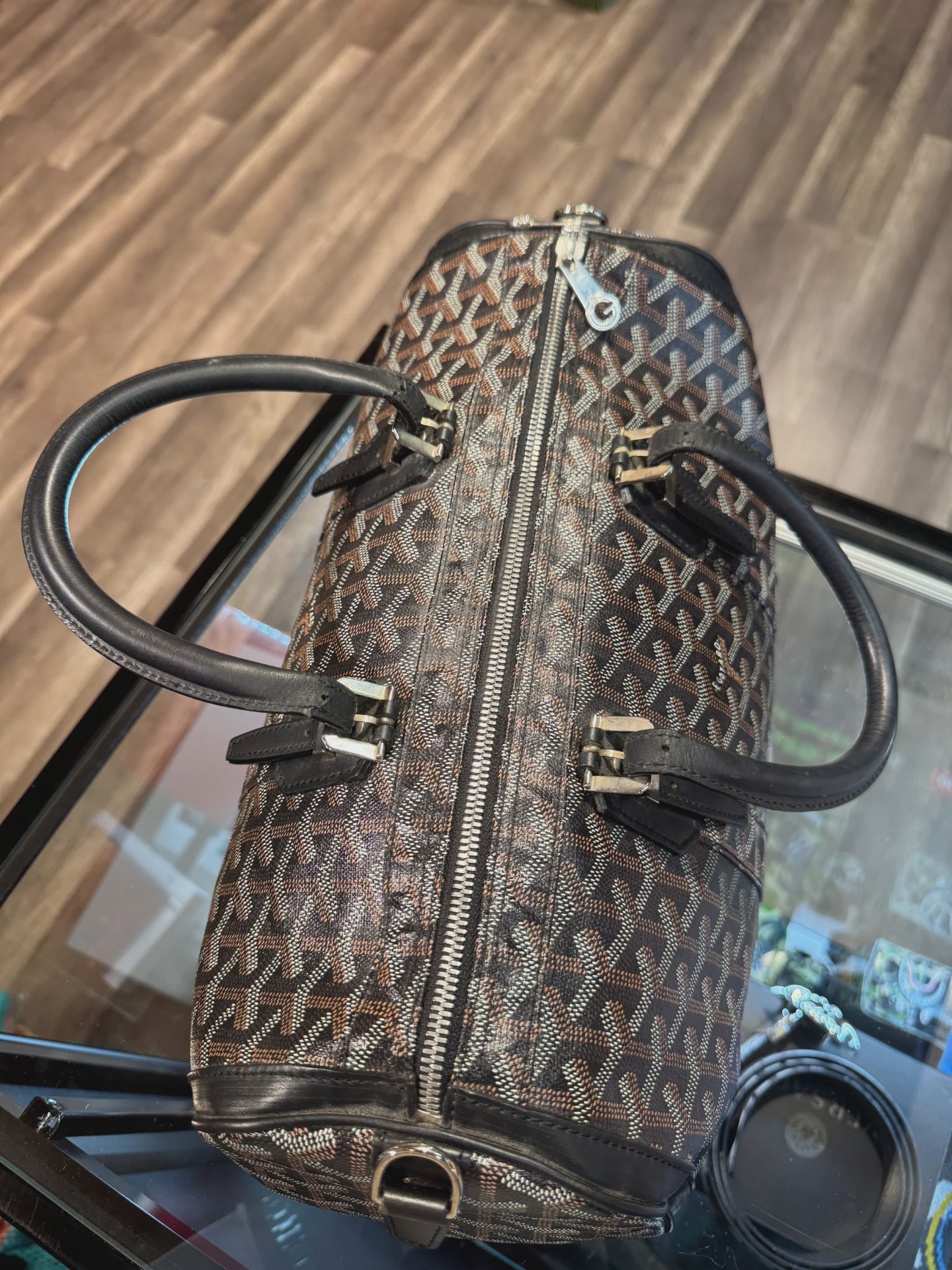 Goyard 2007 Goyardine Croisiere 35 Satchel • Pre-Owned [8892] - photo 3