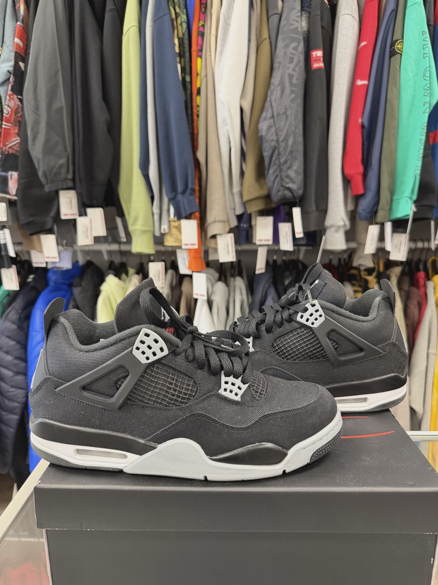 Jordan Air Jordan 4 Retro SE Black Canvas - Size US M 11