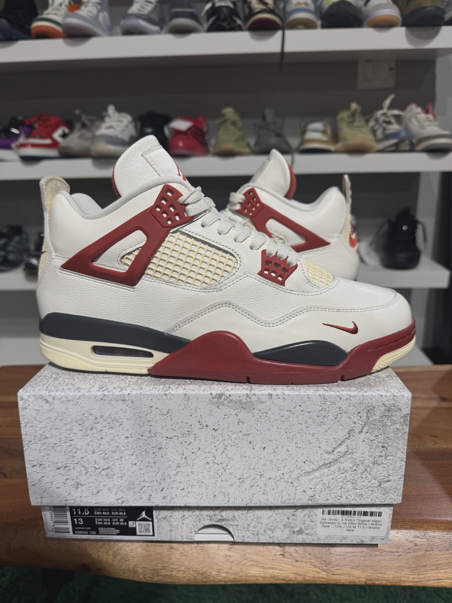 Air Jordan 4 Retro Original Nigel Sylvester Brick After Brick • Pre-Owned [9215]
