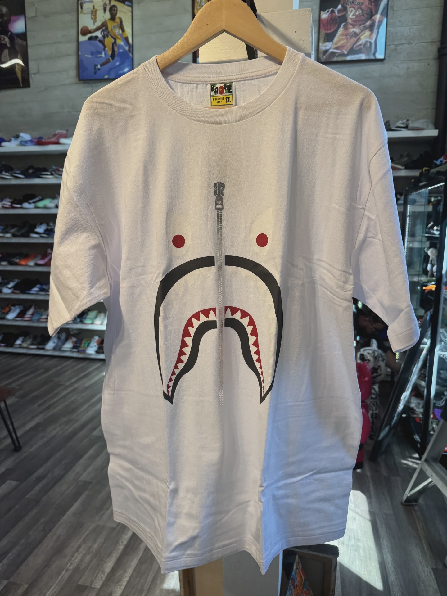 BAPE Shark Tee White XXL • Brand New [2924]