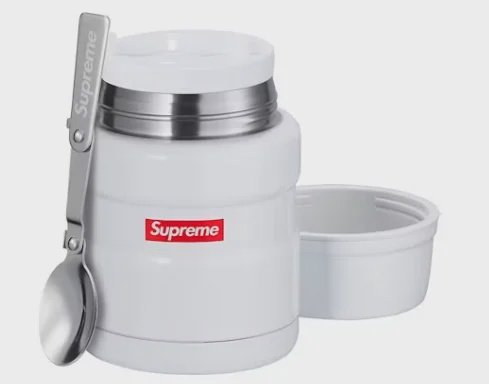Supreme FW18 Supreme Thermos Stainless King Food Jar and Spoon White - Size One Size