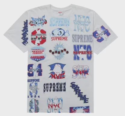 Supreme Flash Tee White • Brand New [4816]