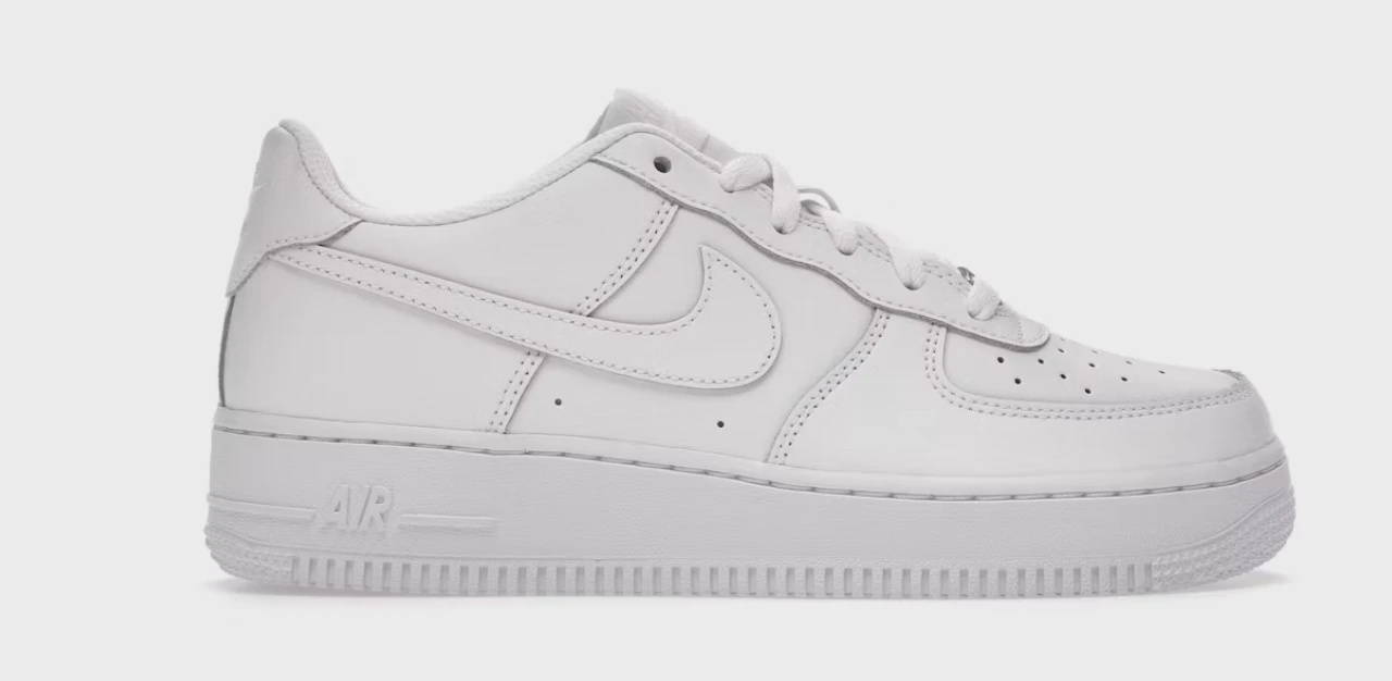 Nike Air Force 1 Low LE Triple White (GS) • Brand New [1057]