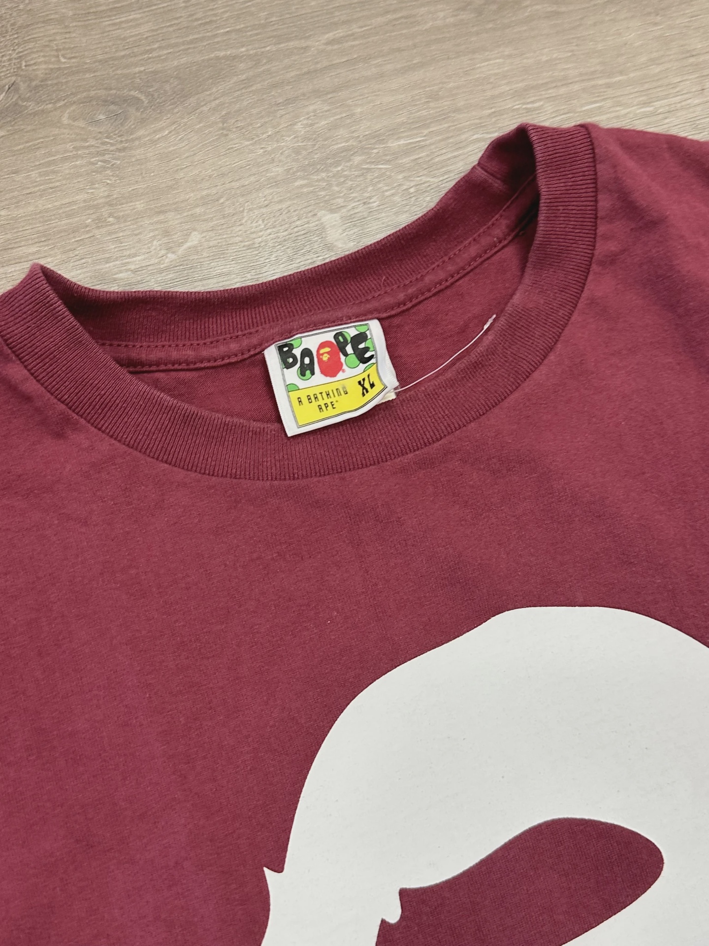 Bape By Bathing Ape Maroon Tee • Pre-Owned [6090] - photo 3
