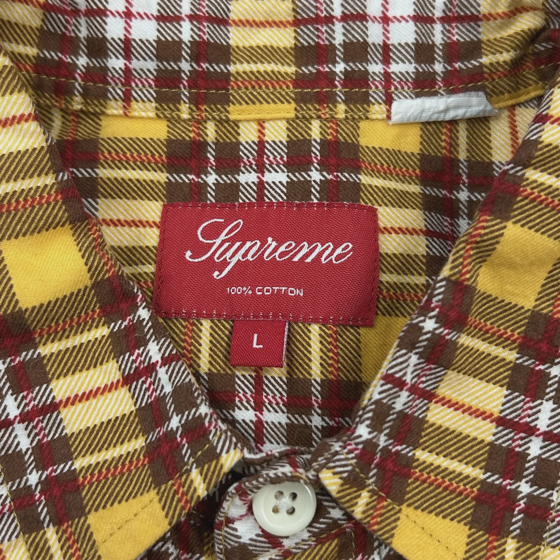 Supreme Printed Plaid Flannel Work Shirt • Pre-Owned [2546] - photo 3