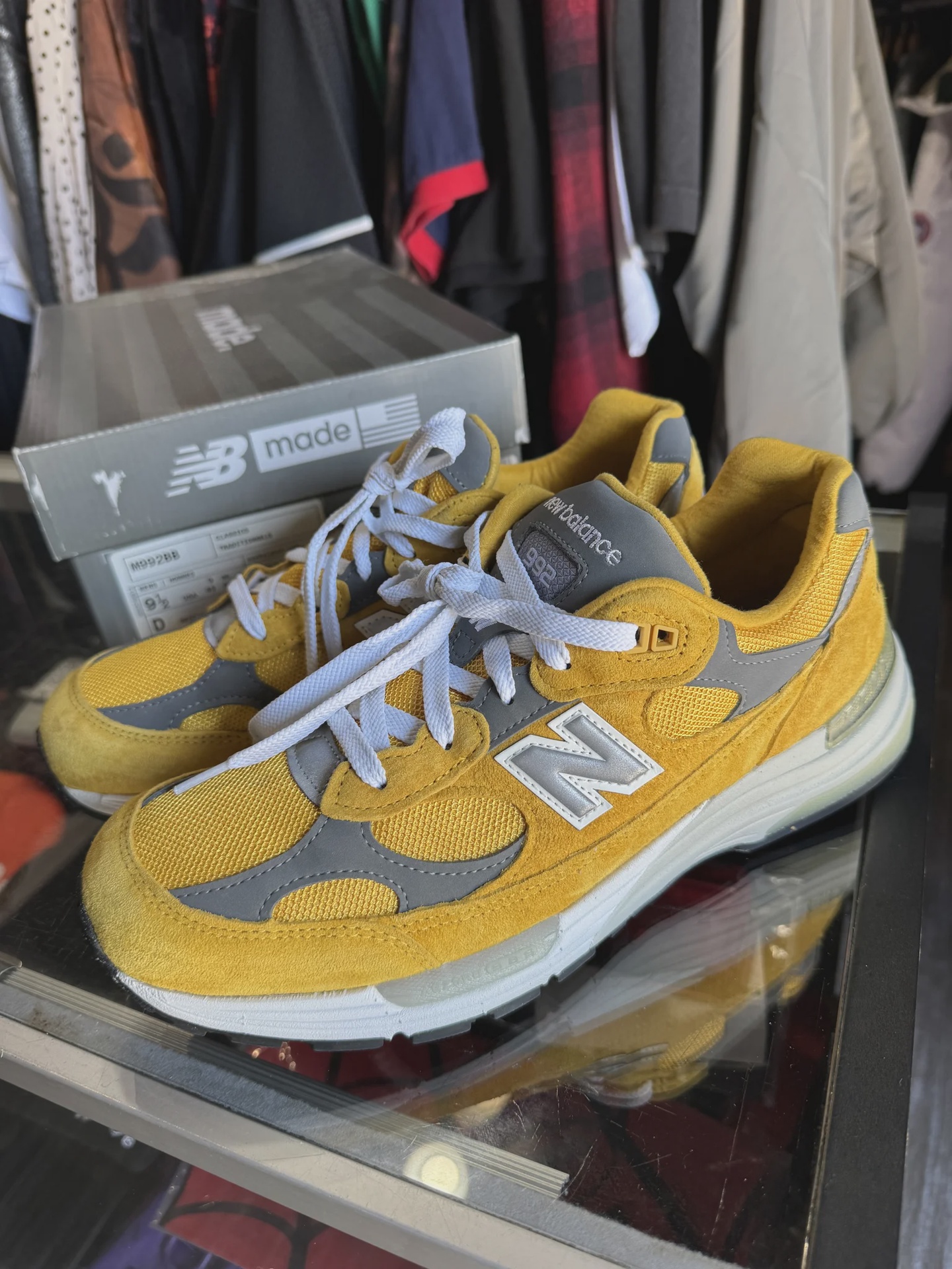 New Balance 992 Yellow Grey • Pre-Owned [5997] - photo 2