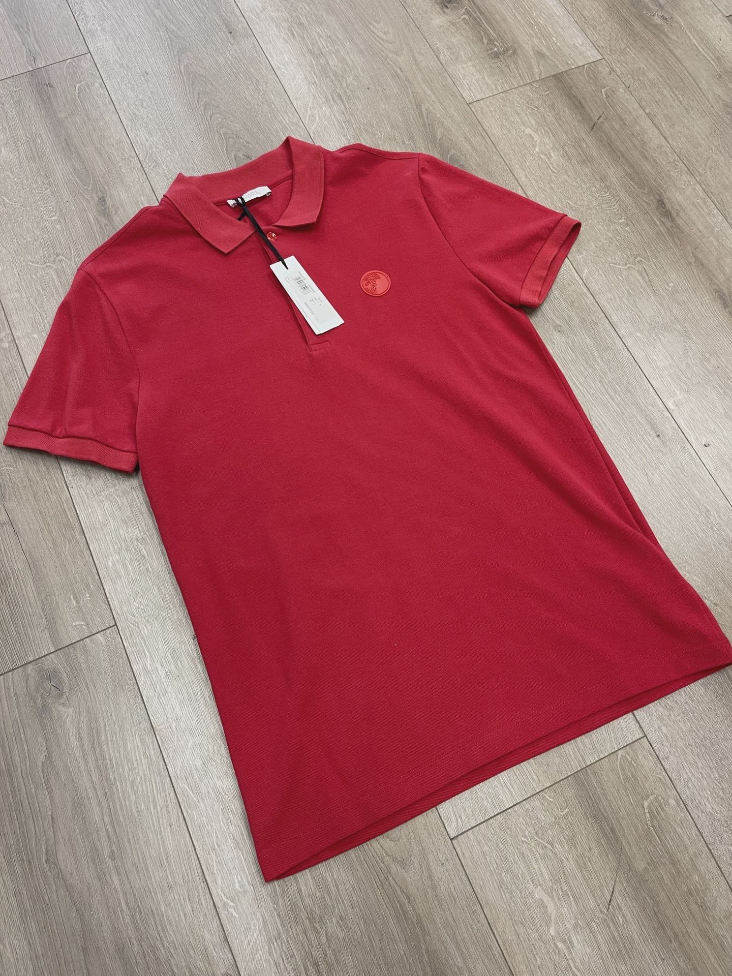 Versace Medusa Logo Embroidered Polo Shirt red • Brand New [1507] 5