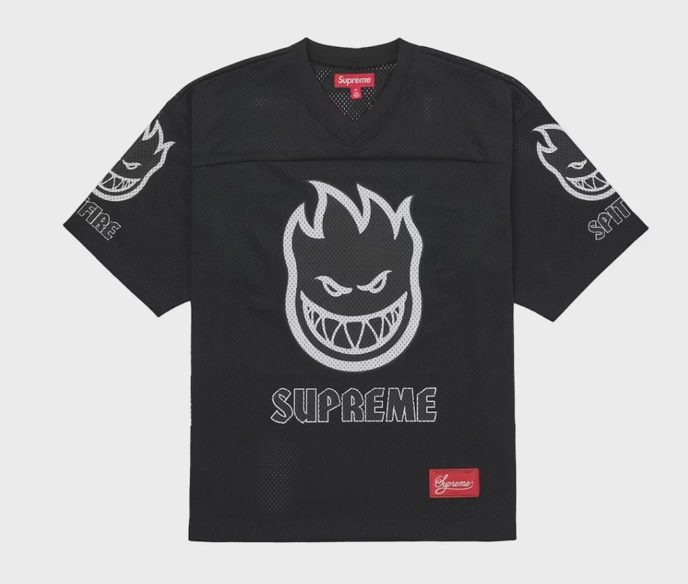 Supreme Supreme Spitfire Football Jersey Black - Size L