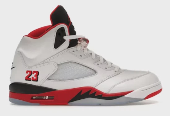 Jordan Jordan 5 Retro Fire Red Black Tongue (2025) - Size US M 9.5