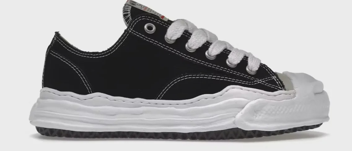 Maison Mihara Yasuhiro Maison Mihara Yasuhiro Hank OG Sole Canvas Low Black - Size US M 9
