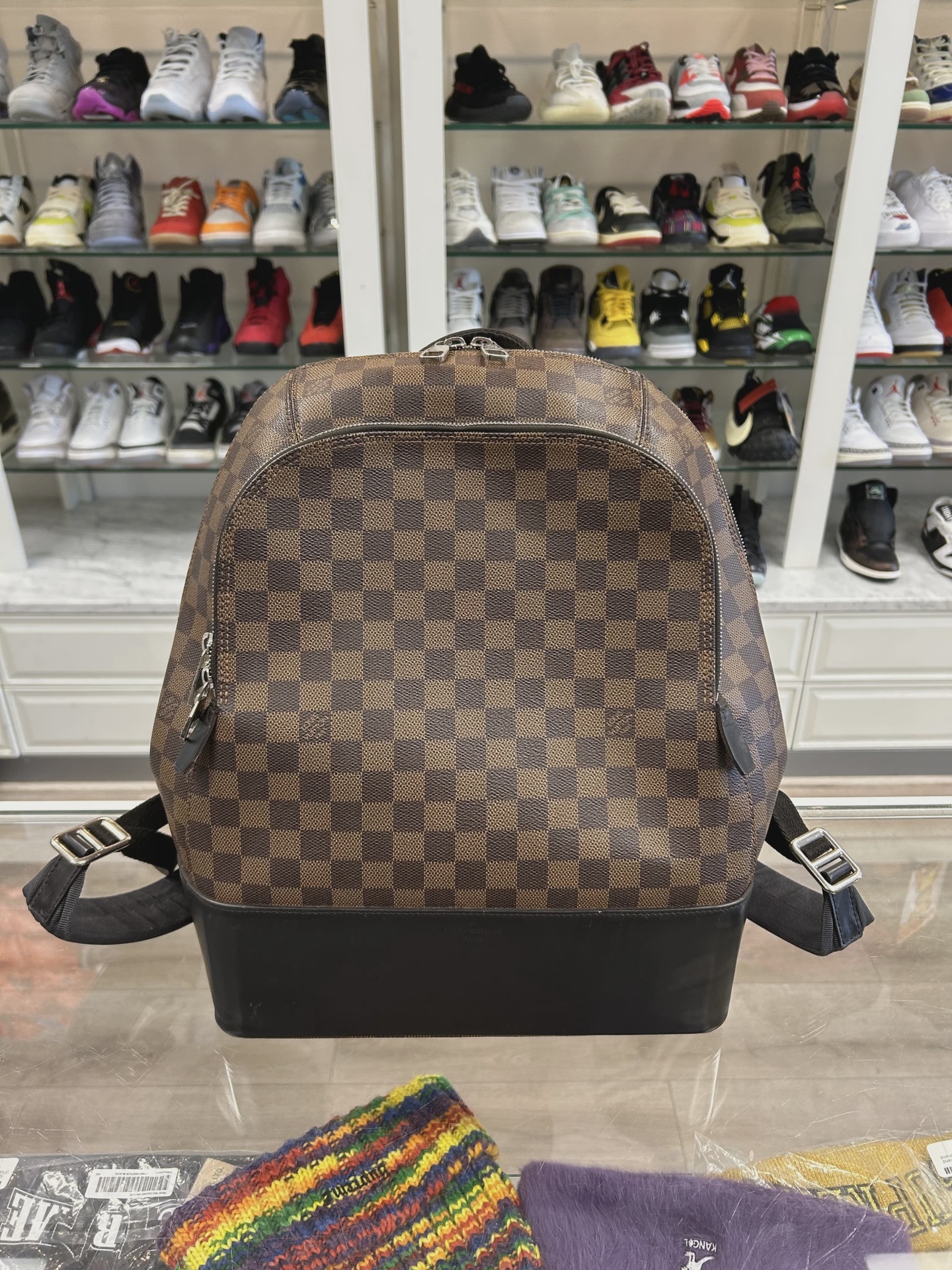 Louis Vuitton Damier Ebene Jake Backpack • Pre-Owned [5085] 2