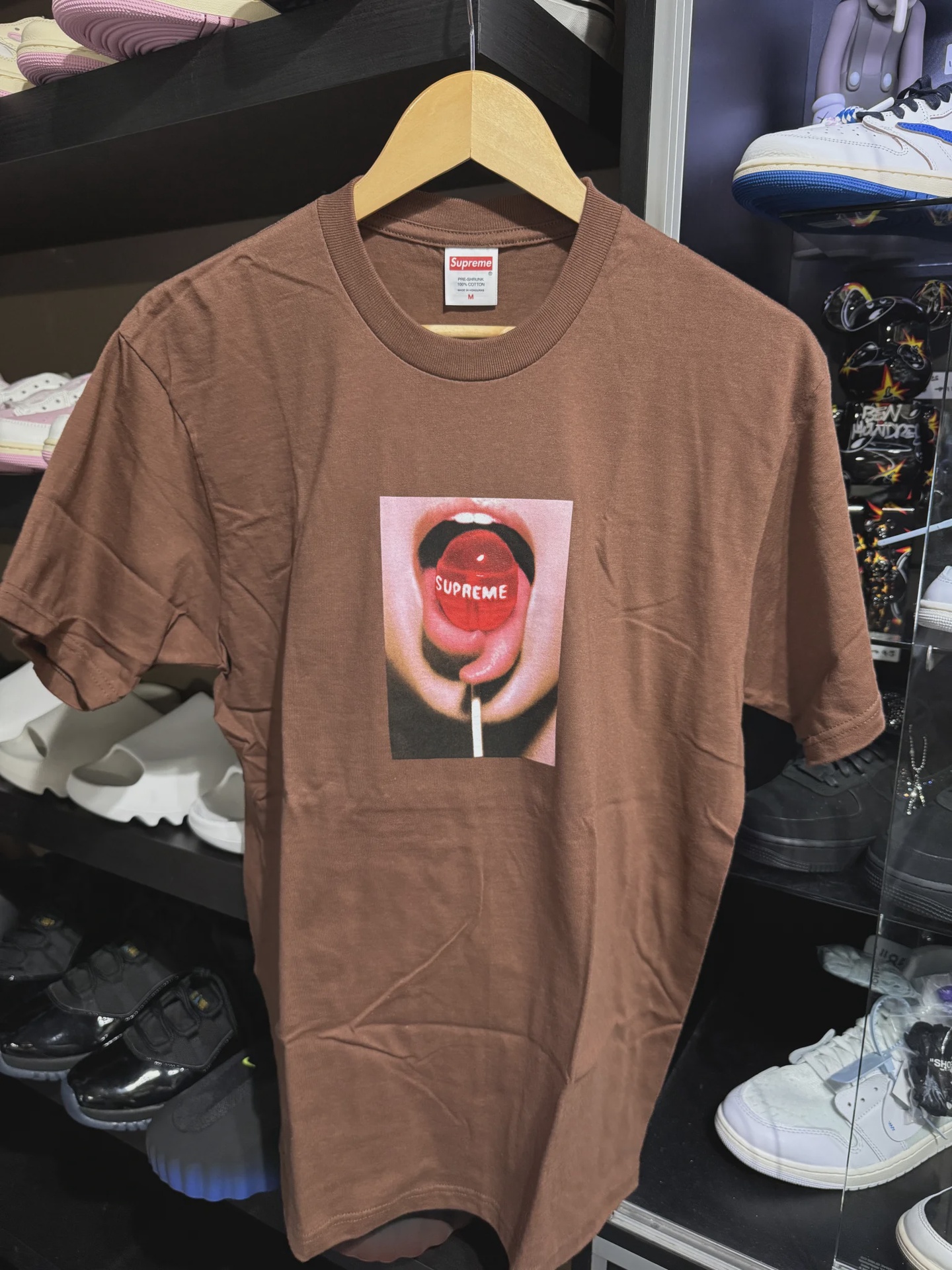 Supreme Lollipop Brown Tee M • Brand New [1717]