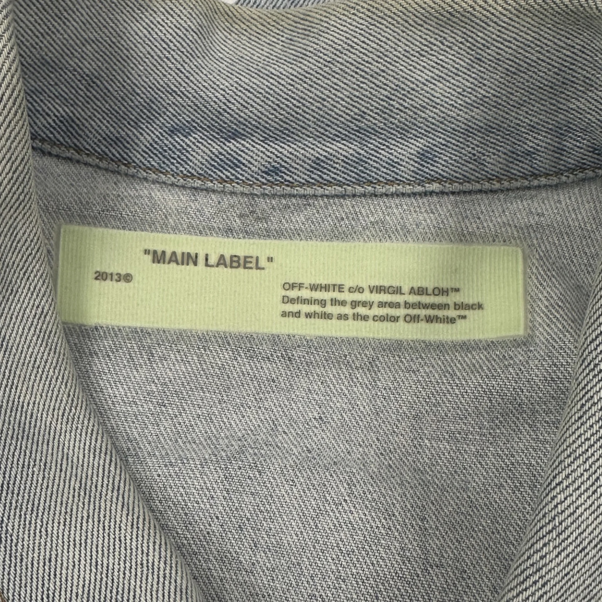 Off-White "Temperature" Denim Jacket • Pre-Owned [8353] - photo 8